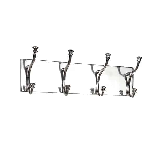 Clair coat rack aluminum 4 hooks Global Furniture Woonwinkel