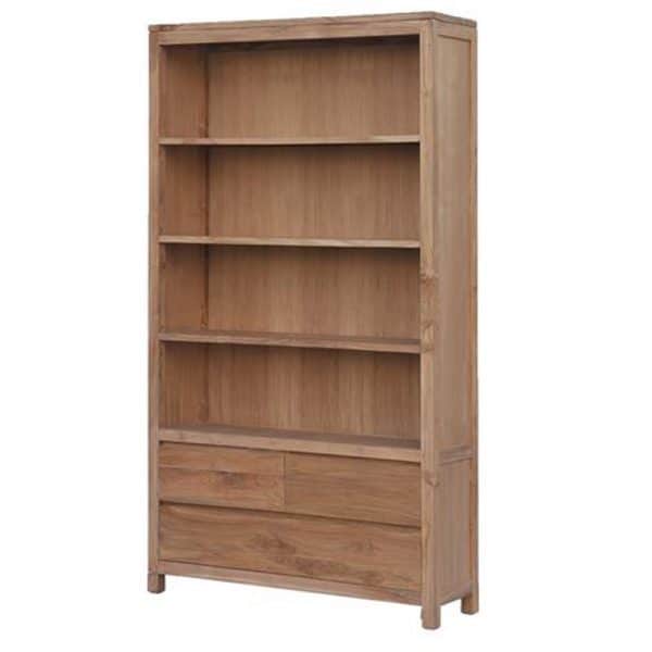 Corona boekenkast van onbewerkt teak hout Global Furniture