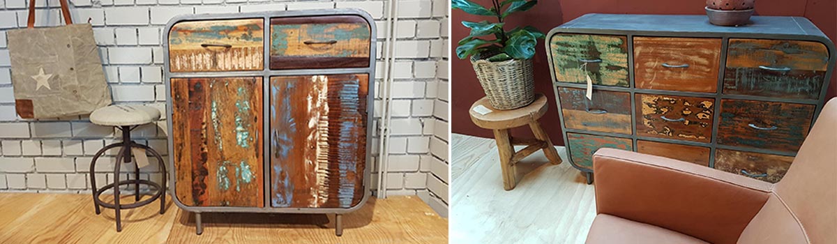 Lotte Möbel aus recyceltem Holz