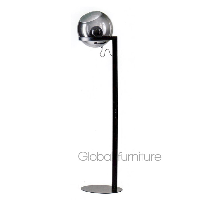 Orb Stehlampe schwarz Rauchglas | Global Furniture Woonwinkel