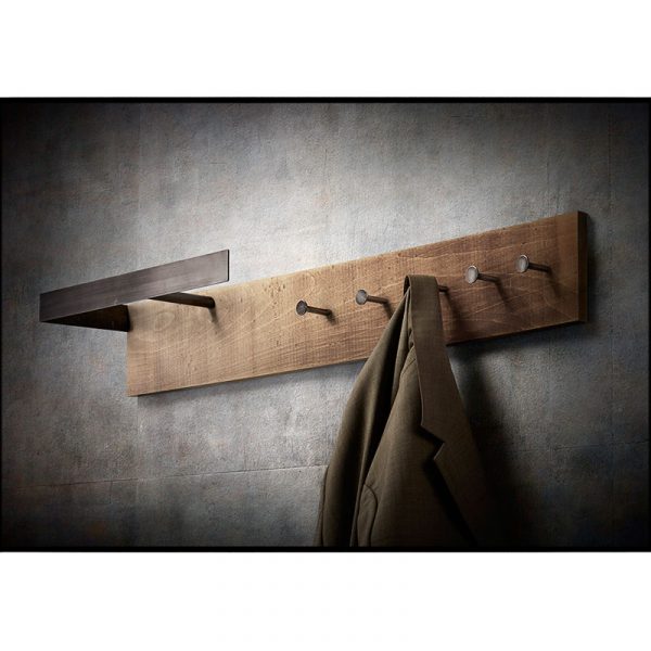 Indus Industrial Wall Mounted Coat Rack