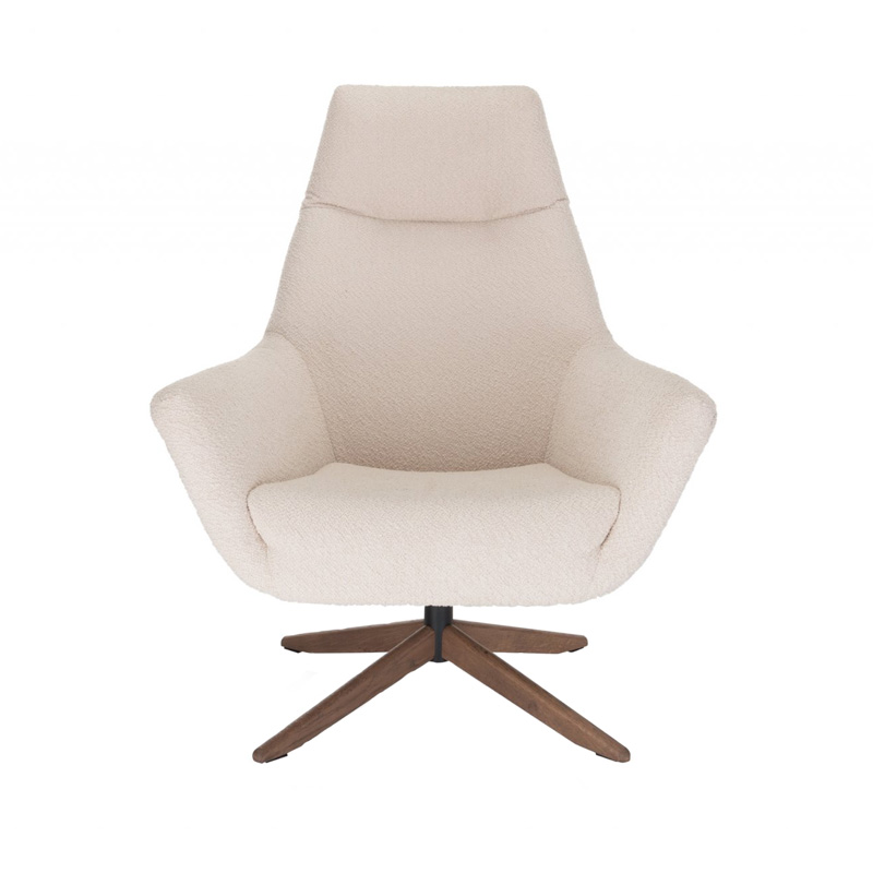 roterend Roux Schaduw Draaifauteuil Julius DYYK in stof of leer | Global Furniture