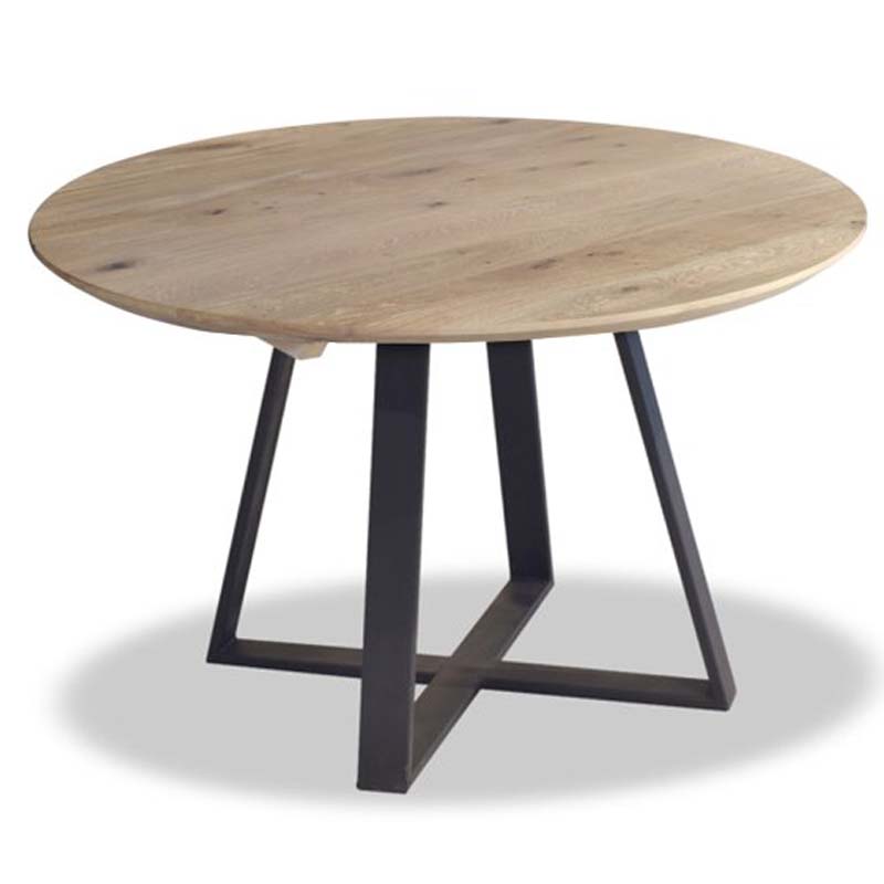 Entertainment Classificatie token Berlin eiken ronde eettafel | Global Furniture Woonwinkel