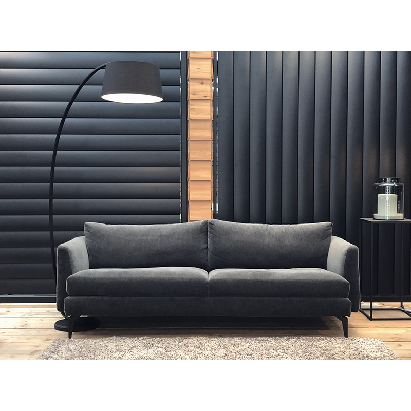 Moos 3-seater design sofa DYYK Outlet Sale image Anthracite | Global  Furniture